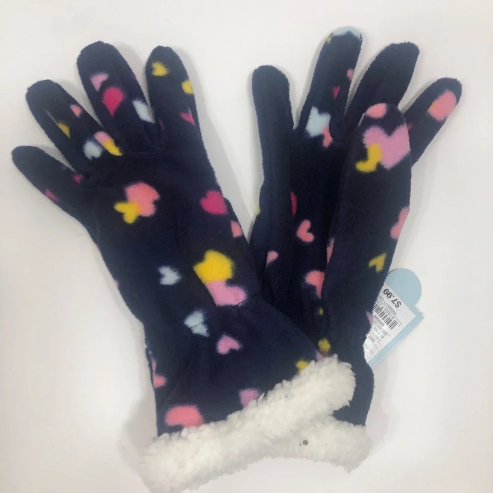 “Hearts” warm gloves M